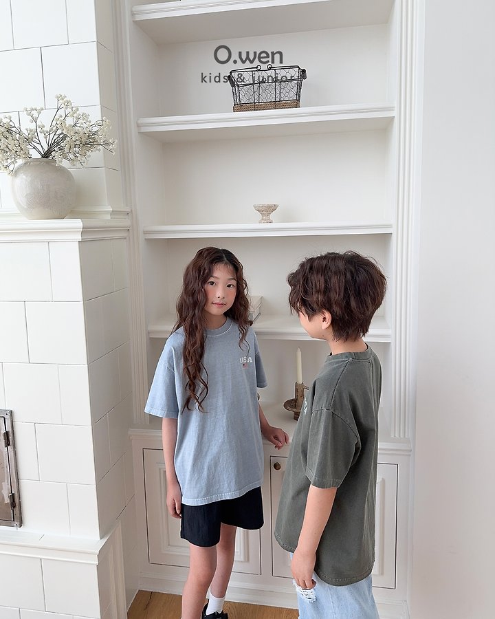 O Wen - Korean Children Fashion - #childofig - USA Short-Sleeve Tee - 4