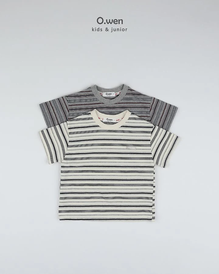 O Wen - Korean Children Fashion - #childrensboutique - May Stripe Short-Sleeve Tee