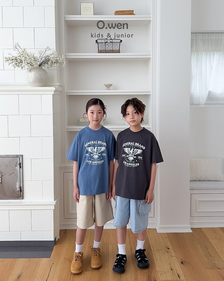O Wen - Korean Children Fashion - #designkidswear - Eagle Short-Sleeve Tee - 3