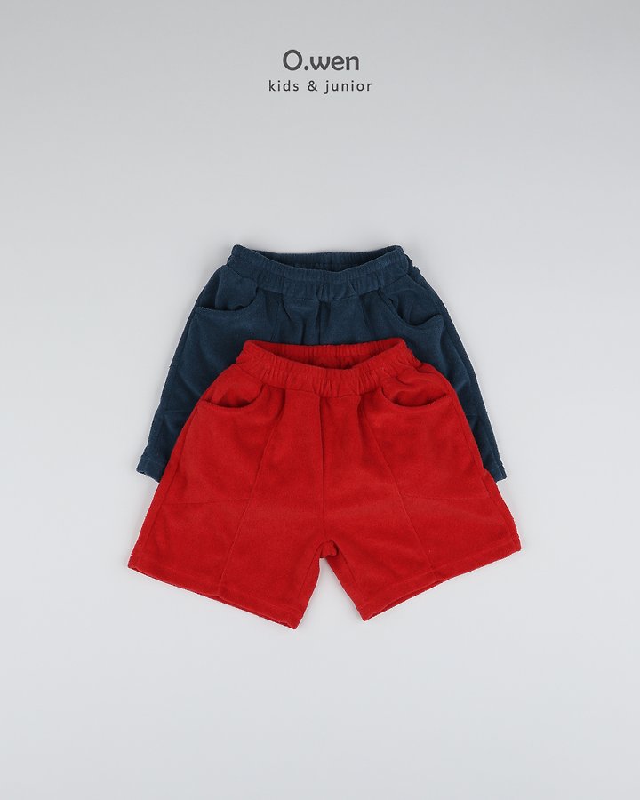 O Wen - Korean Children Fashion - #designkidswear - Teddy Panel Shorts