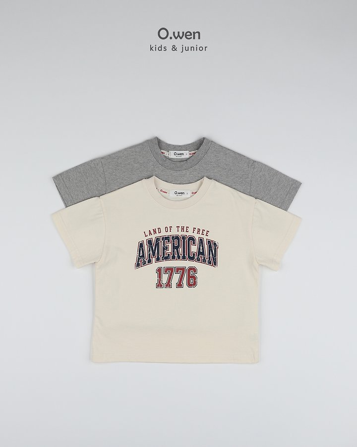 O Wen - Korean Children Fashion - #designkidswear - American Short-Sleeve Tee