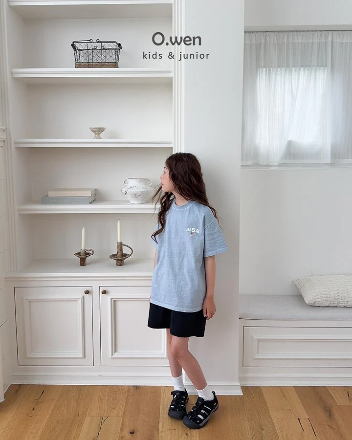 O Wen - Korean Children Fashion - #discoveringself - USA Short-Sleeve Tee - 6