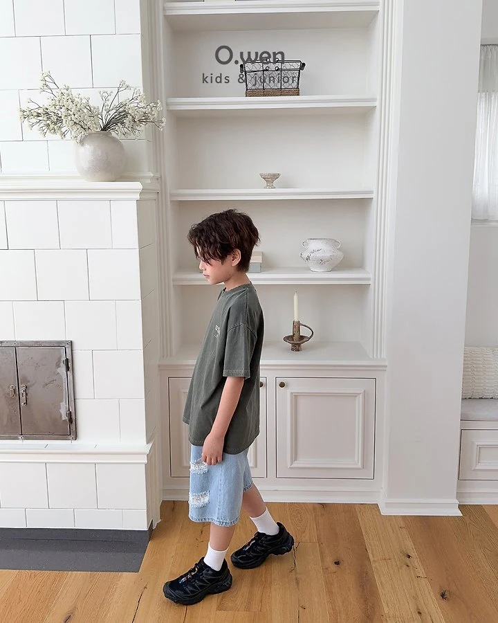 O Wen - Korean Children Fashion - #discoveringself - Summer Distressed Bermuda Shorts - 5