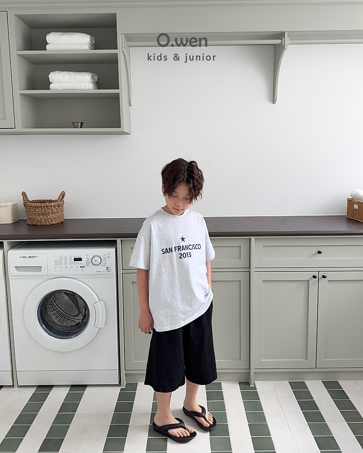 O Wen - Korean Children Fashion - #fashionkids - Curved-Line Bermuda Shorts - 11