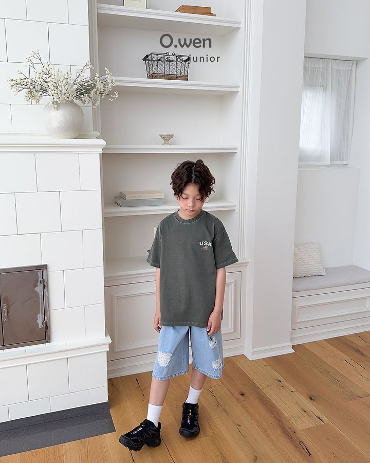 O Wen - Korean Children Fashion - #fashionkids - Summer Distressed Bermuda Shorts - 6