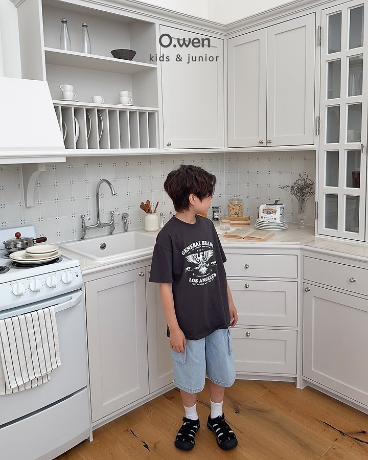 O Wen - Korean Children Fashion - #fashionkids - Eagle Short-Sleeve Tee - 5