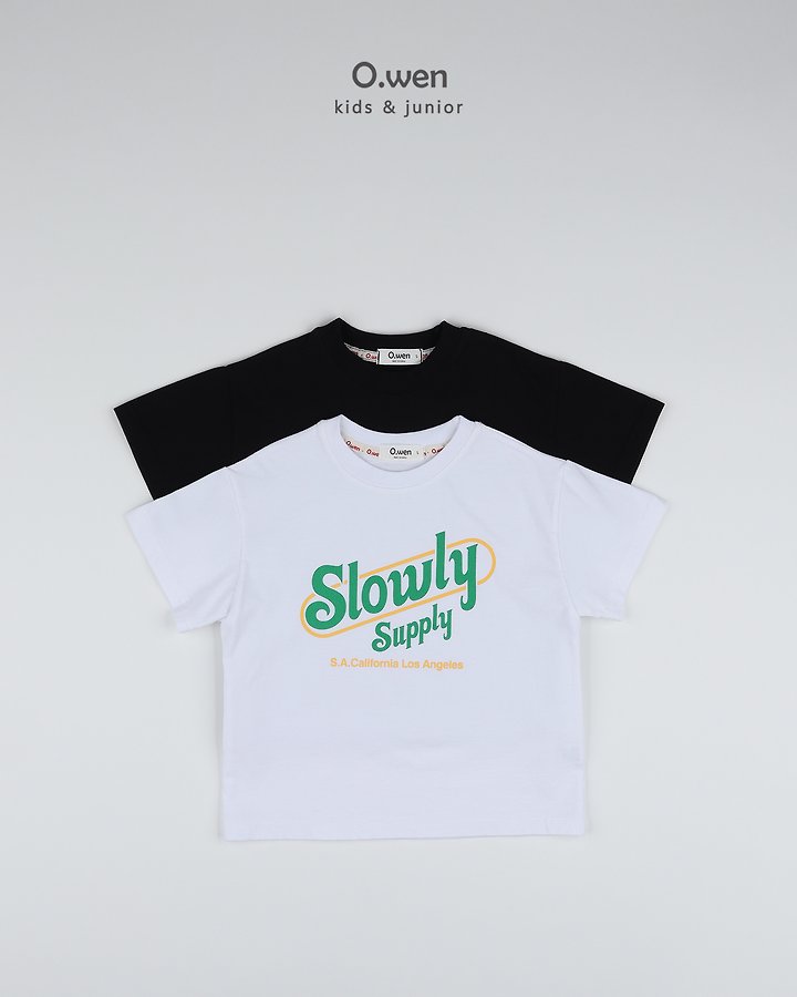 O Wen - Korean Children Fashion - #fashionkids - Slowly Short-Sleeve Tee