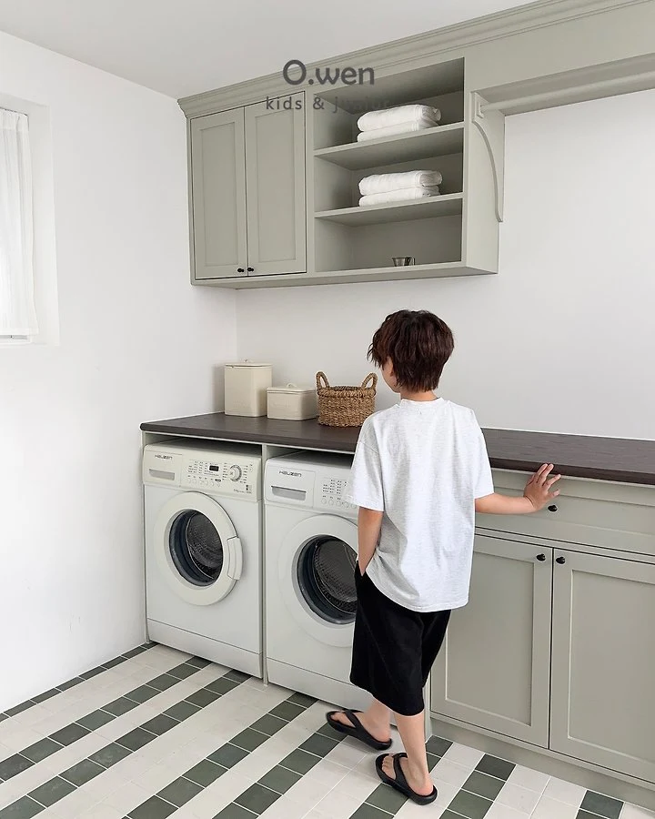 O Wen - Korean Children Fashion - #kidsshorts - Curved-Line Bermuda Shorts - 12