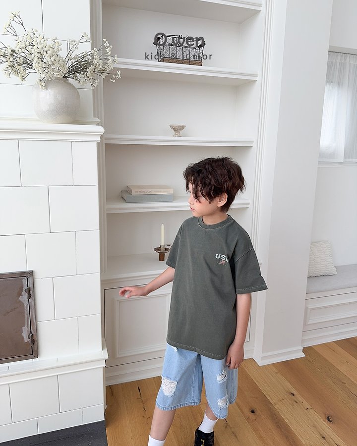 O Wen - Korean Children Fashion - #kidsshorts - Summer Distressed Bermuda Shorts - 7