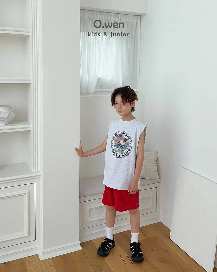 O Wen - Korean Children Fashion - #kidsshorts - Hawaii Summer Sleeveless Top - 5