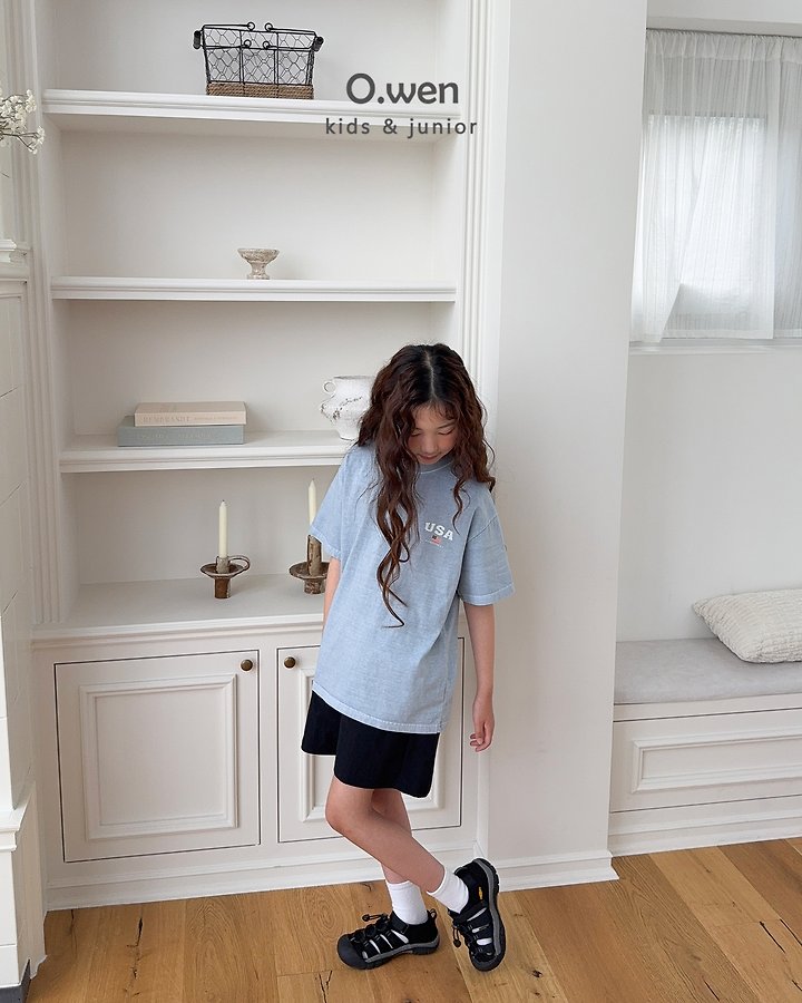 O Wen - Korean Children Fashion - #kidsstore - USA Short-Sleeve Tee - 9