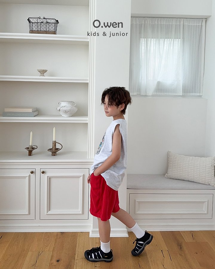 O Wen - Korean Children Fashion - #kidsstore - Teddy Panel Shorts - 5