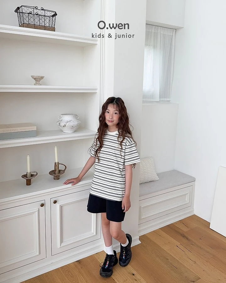 O Wen - Korean Children Fashion - #kidsstore - May Stripe Short-Sleeve Tee - 6