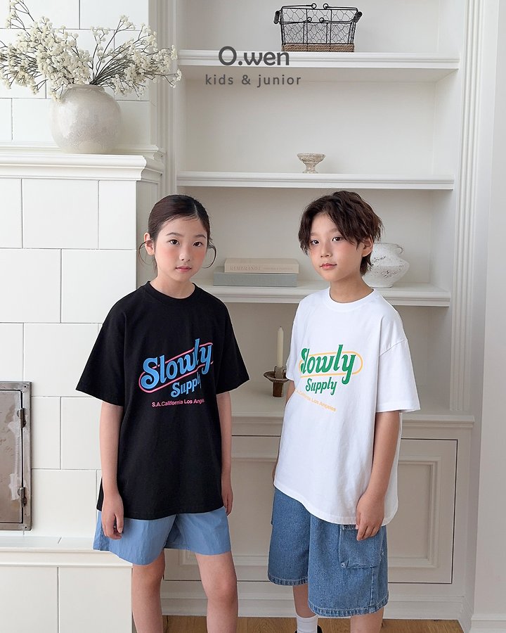 O Wen - Korean Children Fashion - #kidsstore - Slowly Short-Sleeve Tee - 3