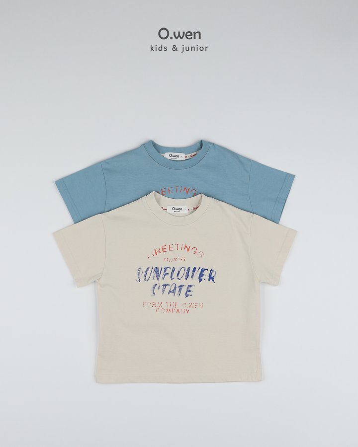 O Wen - Korean Children Fashion - #kidsstore - Sunflower Short-Sleeve Tee