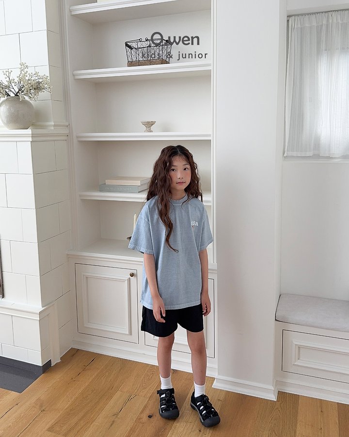 O Wen - Korean Children Fashion - #kidzfashiontrend - USA Short-Sleeve Tee - 10