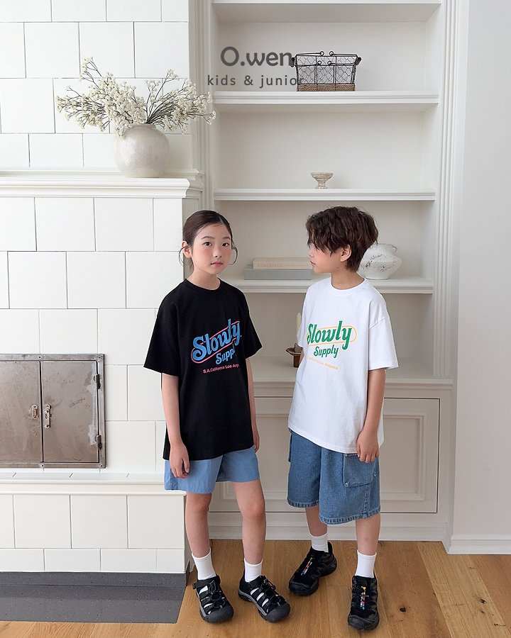O Wen - Korean Children Fashion - #kidsstore - Slowly Short-Sleeve Tee - 4