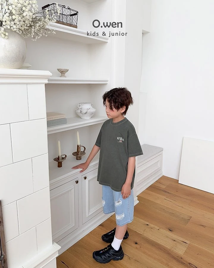 O Wen - Korean Children Fashion - #littlefashionista - Summer Distressed Bermuda Shorts - 11