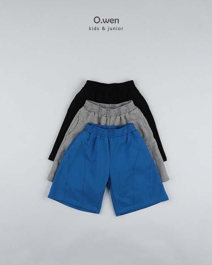 O Wen - Korean Children Fashion - #magicofchildhood - Curved-Line Bermuda Shorts