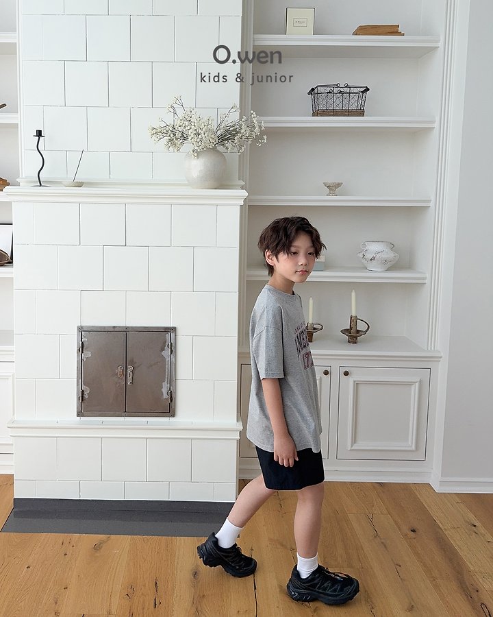 O Wen - Korean Children Fashion - #magicofchildhood - American Short-Sleeve Tee - 9