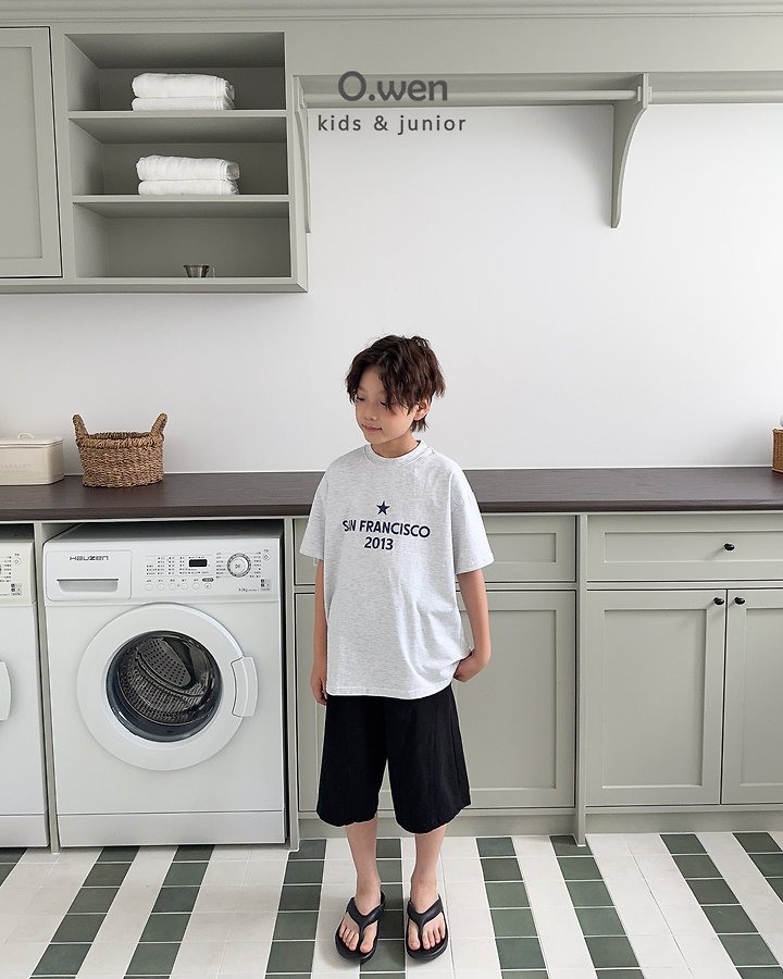O Wen - Korean Children Fashion - #stylishchildhood - Curved-Line Bermuda Shorts - 6