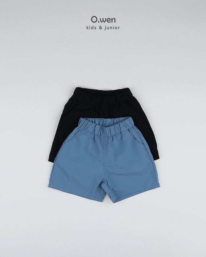 O Wen - Korean Children Fashion - #todddlerfashion - Shark Woven Shorts