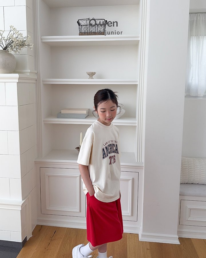 O Wen - Korean Children Fashion - #todddlerfashion - American Short-Sleeve Tee - 12