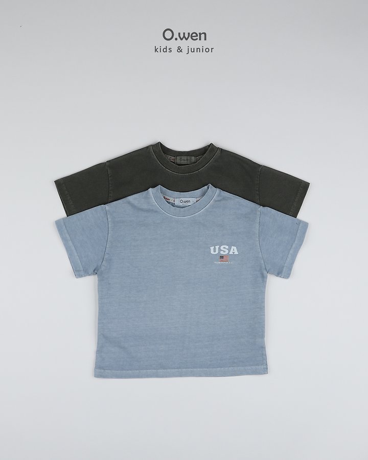 O Wen - Korean Children Fashion - #toddlerclothing - USA Short-Sleeve Tee