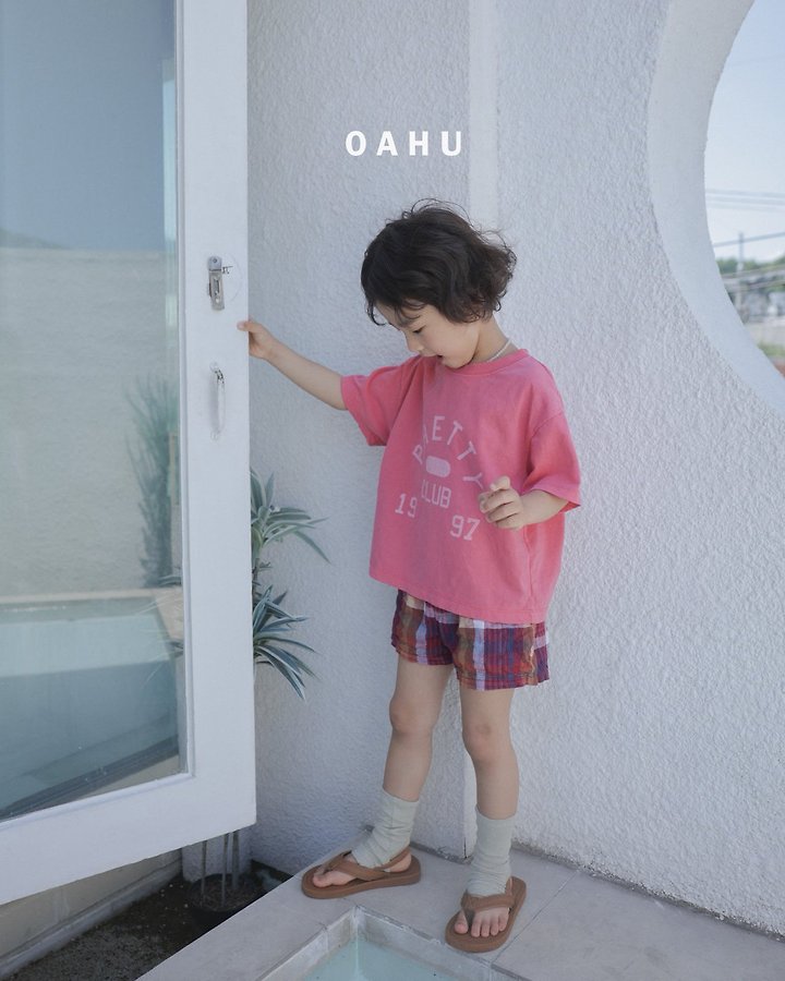 O'Ahu - Korean Children Fashion - #childofig - Beams Check Shorts - 12