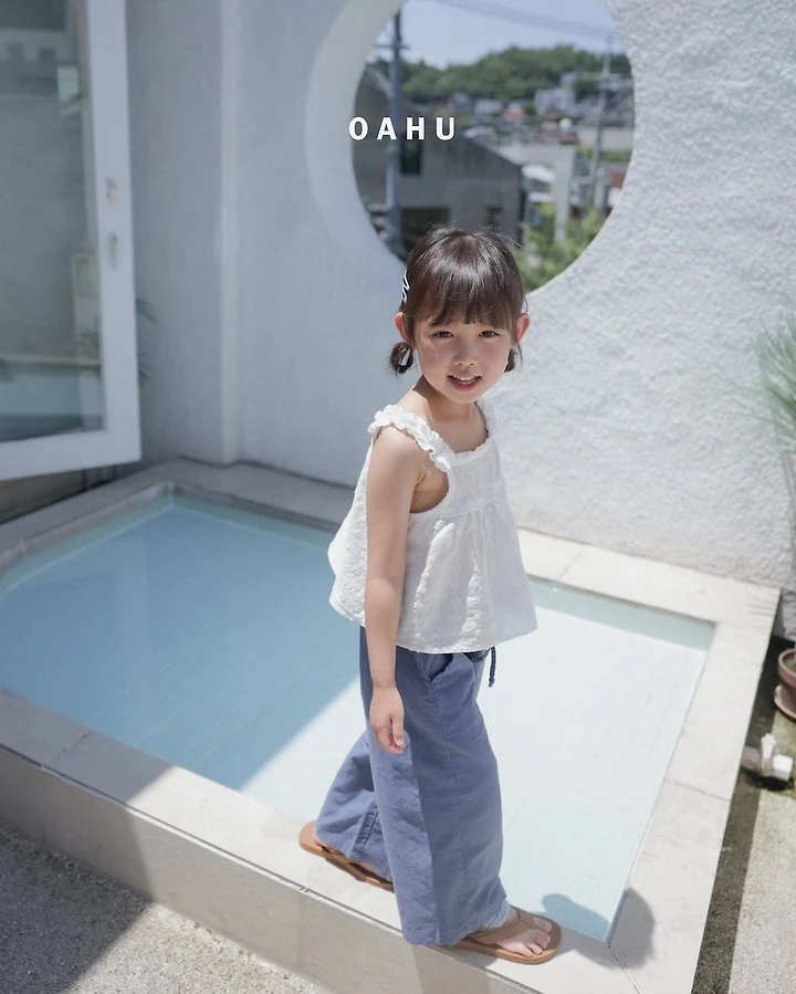 O'Ahu - Korean Children Fashion - #childrensboutique - Woody Pigment Linen Pants - 3