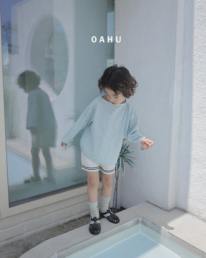 O'Ahu - Korean Children Fashion - #designkidswear - Summer Boat Neck Tee - 7