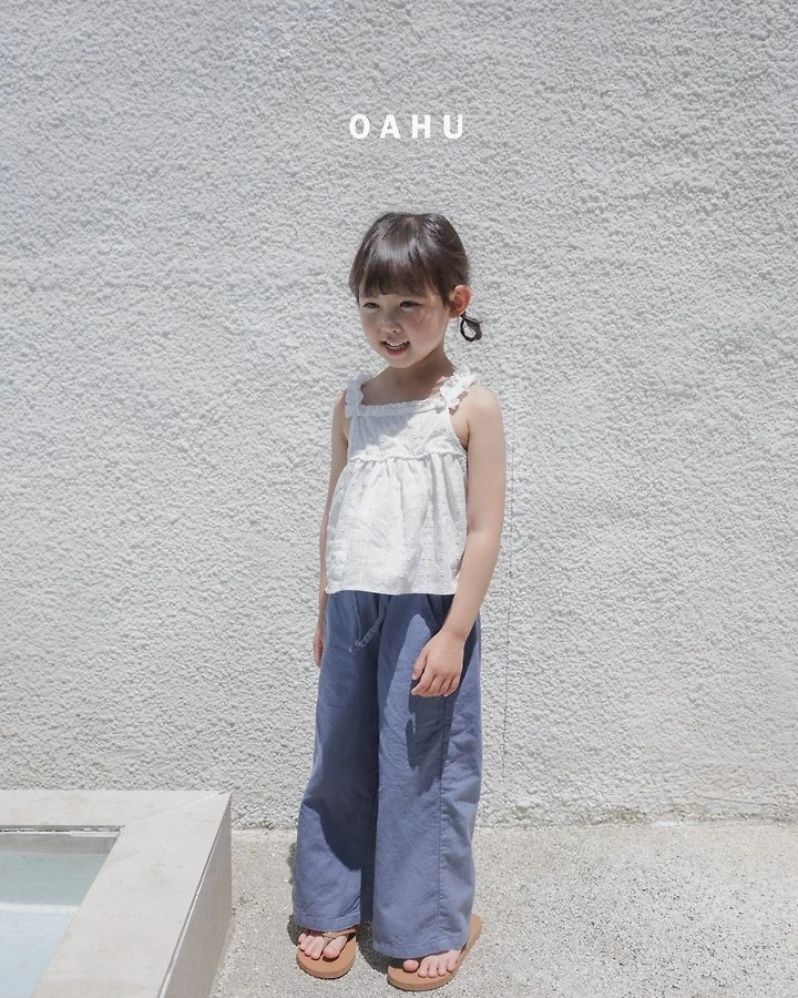 O'Ahu - Korean Children Fashion - #discoveringself - Woody Pigment Linen Pants - 5