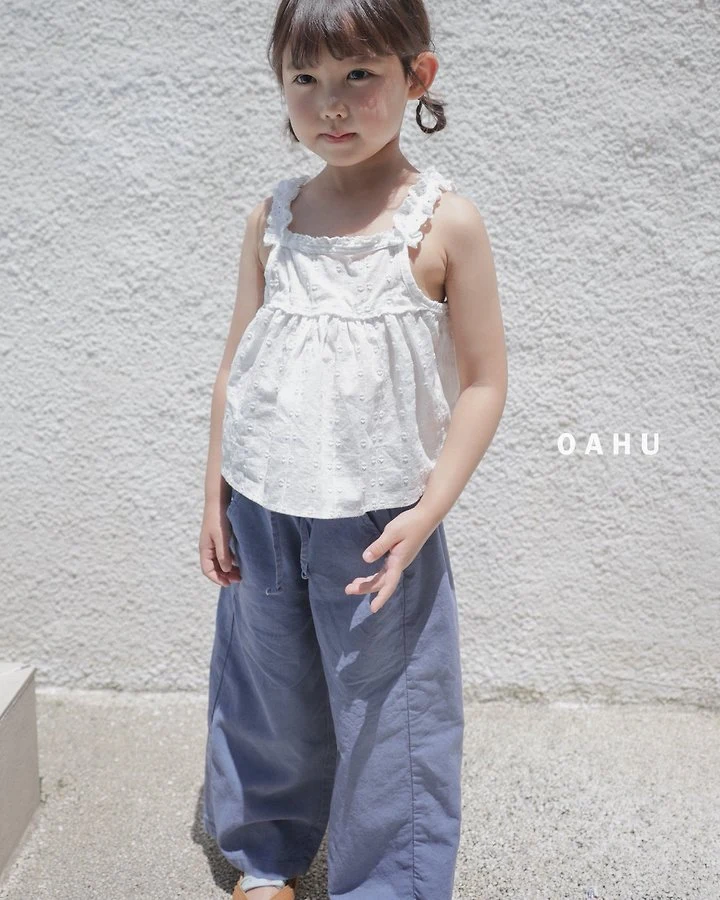 O'Ahu - Korean Children Fashion - #fashionkids - Woody Pigment Linen Pants - 6