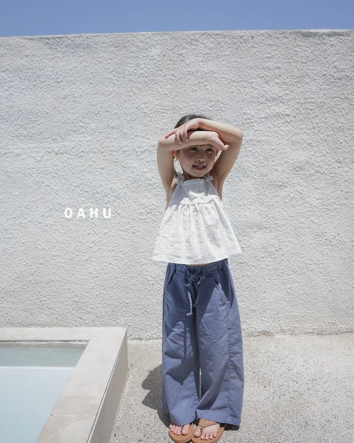 O'Ahu - Korean Children Fashion - #kidsshorts - Woody Pigment Linen Pants - 7