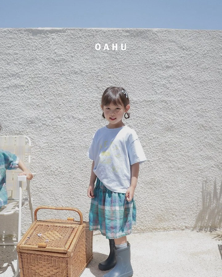 O'Ahu - Korean Children Fashion - #kidsstore - Beams Check Skirt - 3