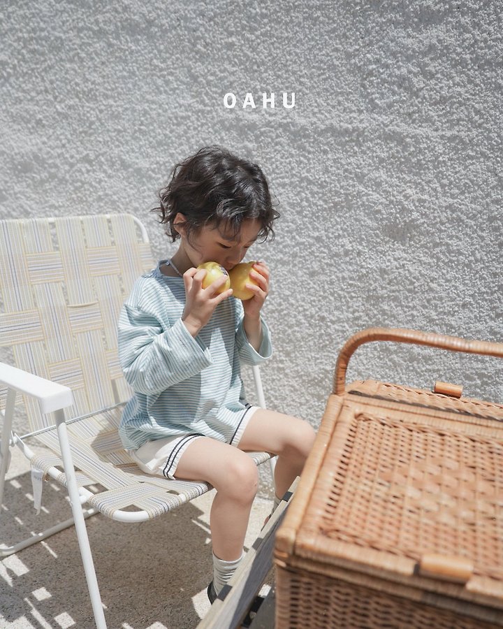 O'Ahu - Korean Children Fashion - #kidzfashiontrend - Summer Boat Neck Tee - 12