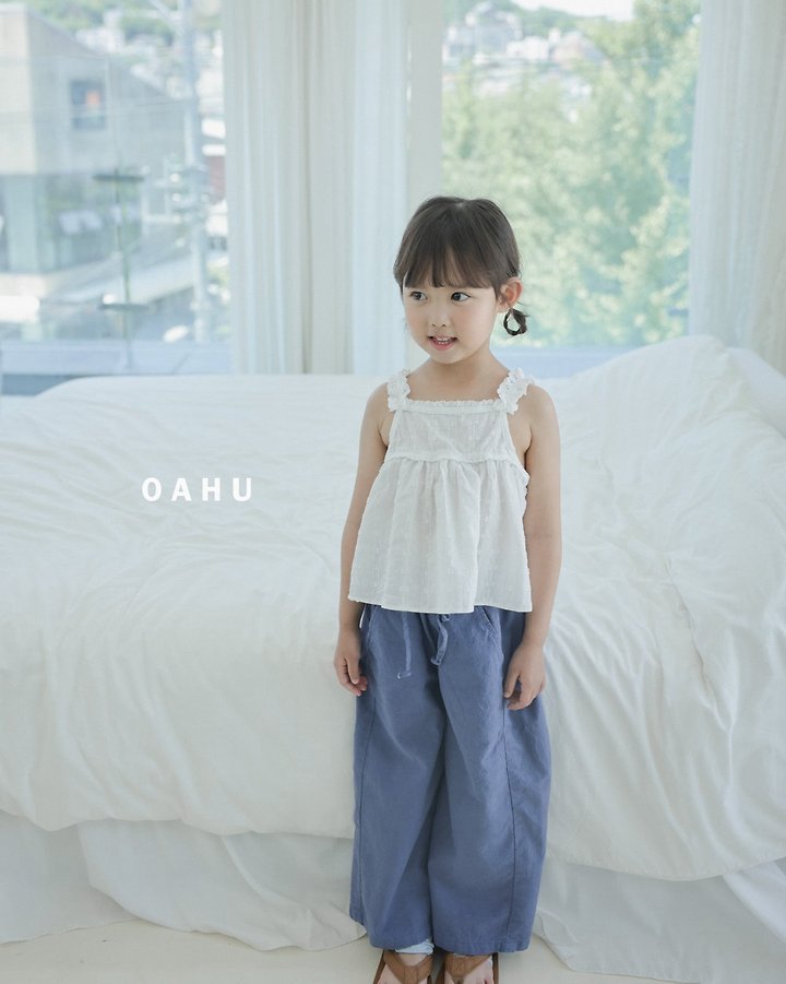 O'Ahu - Korean Children Fashion - #kidzfashiontrend - Woody Pigment Linen Pants - 9