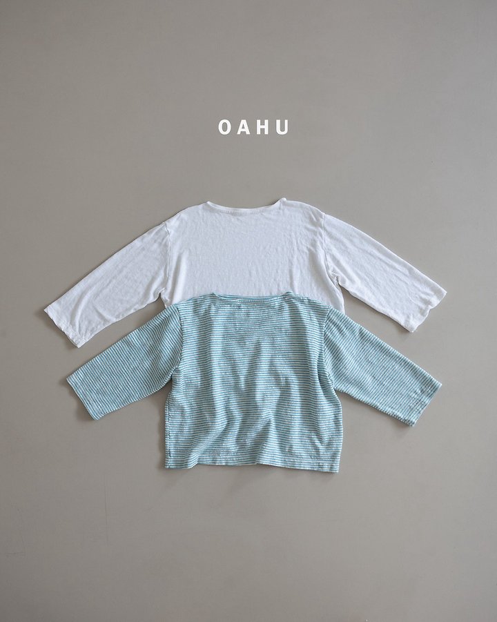 O'Ahu - Korean Children Fashion - #magicofchildhood - Summer Boat Neck Tee