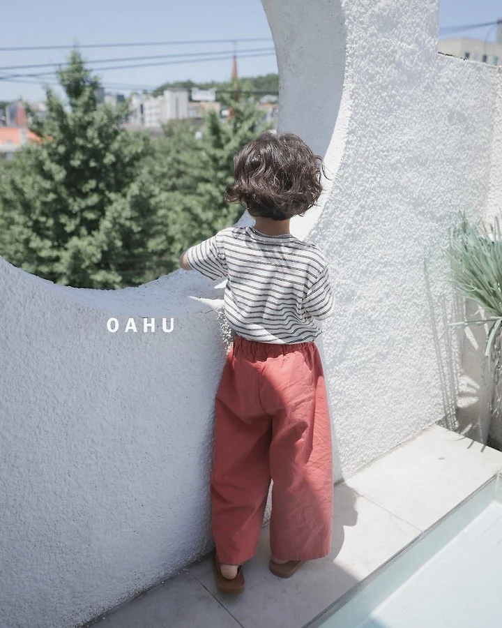 O'Ahu - Korean Children Fashion - #magicofchildhood - Woody Pigment Linen Pants - 12
