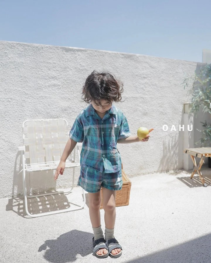 O'Ahu - Korean Children Fashion - #magicofchildhood - Beams Check Shorts - 6
