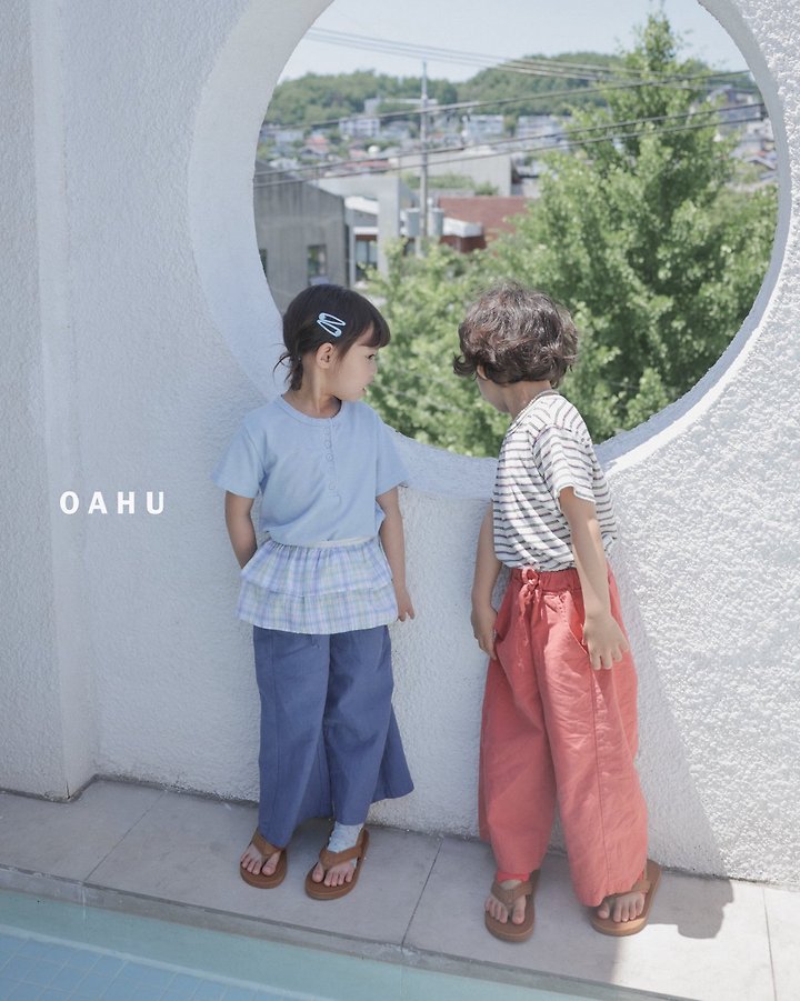 O'Ahu - Korean Children Fashion - #minifashionista - Henley Neck Tee - 11