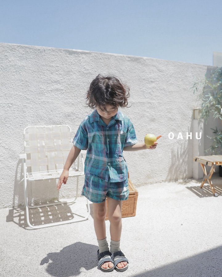 O'Ahu - Korean Children Fashion - #minifashionista - Beams Check Shirt - 6