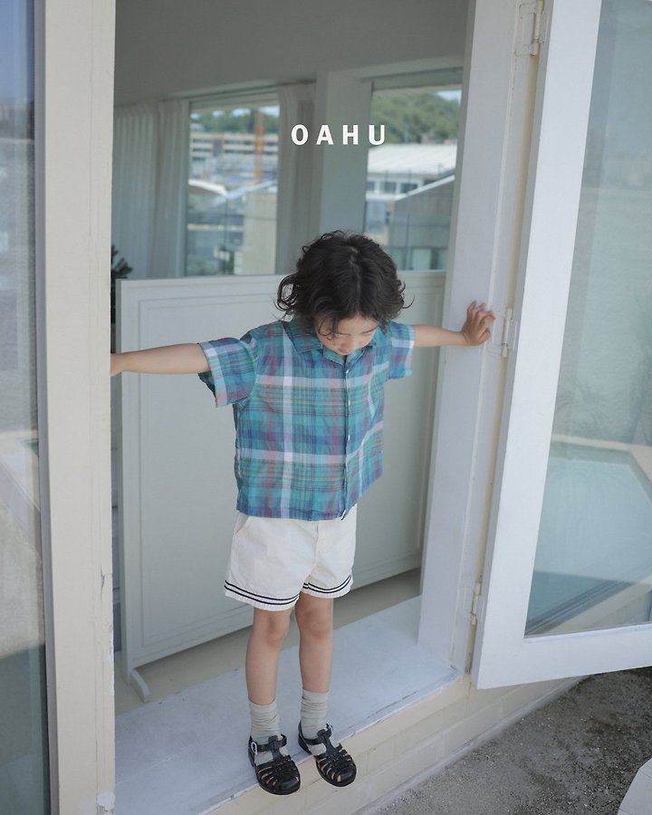 O'Ahu - Korean Children Fashion - #prettylittlegirls - Beams Check Shirt - 7