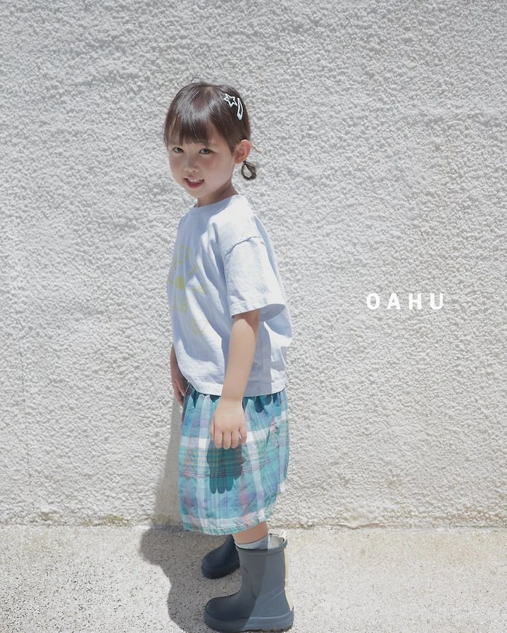 O'Ahu - Korean Children Fashion - #stylishchildhood - Beams Check Skirt - 12