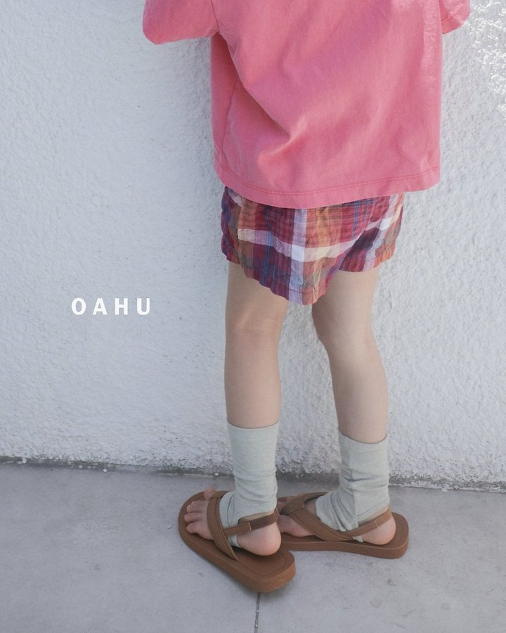 O'Ahu - Korean Children Fashion - #todddlerfashion - Beams Check Shorts - 9