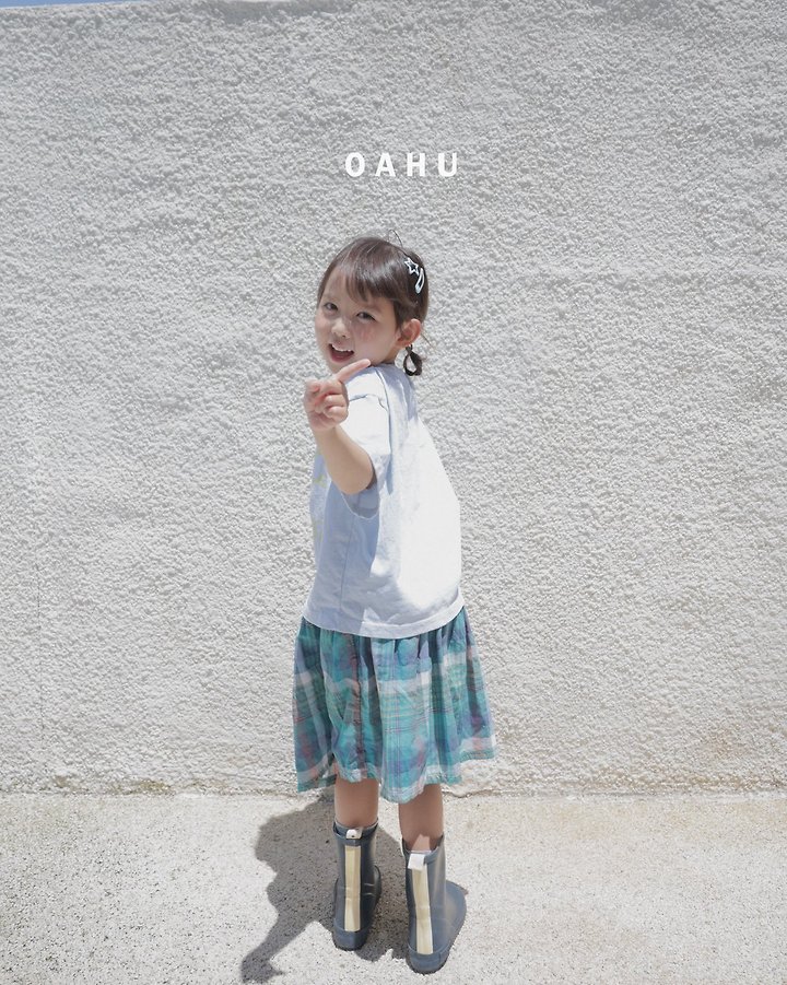 O'Ahu - Korean Children Fashion - #toddlerclothing - Beams Check Skirt - 11