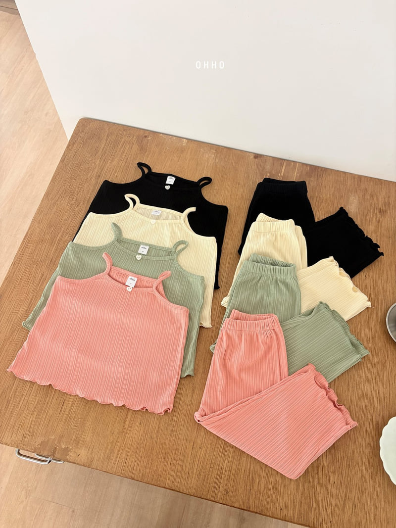 Ohho - Korean Children Fashion - #designkidswear - Heart Pleated Sleeveless Top - 5
