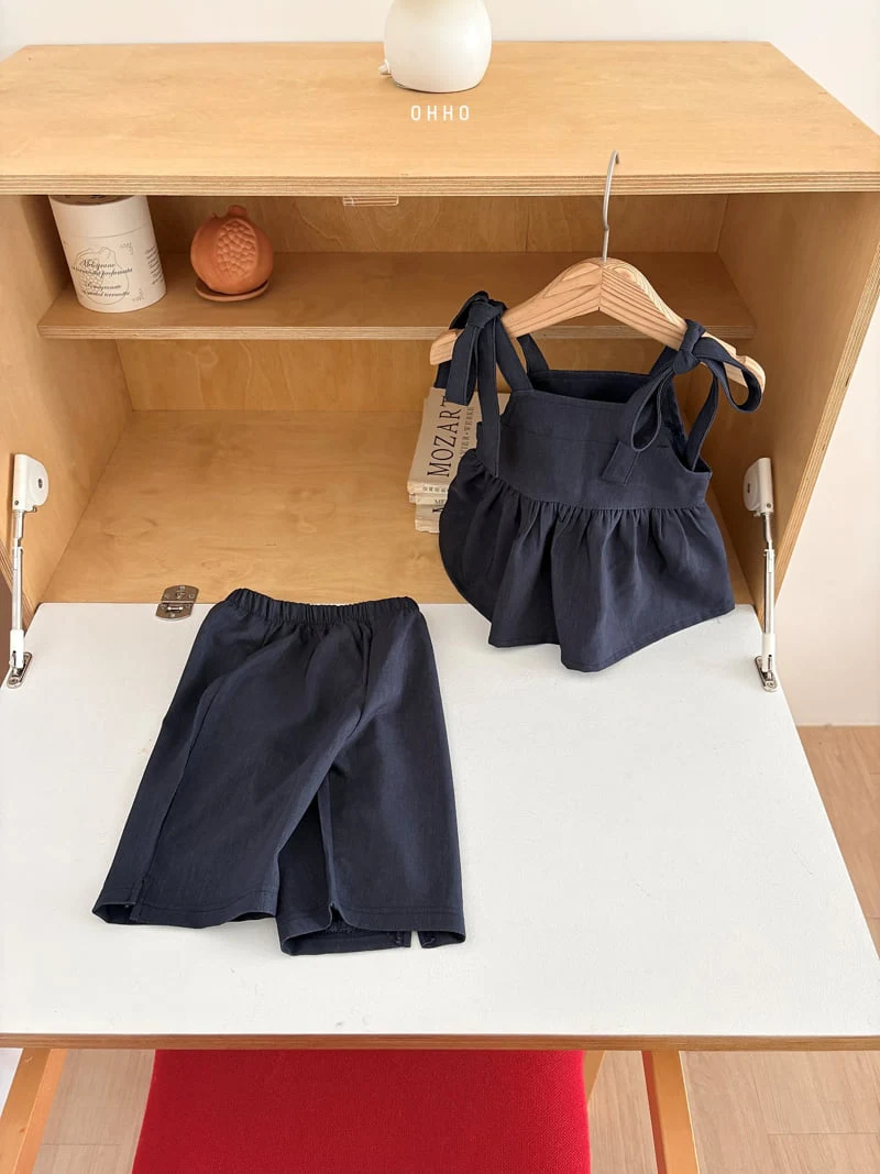 Ohho - Korean Children Fashion - #childrensboutique - Soft Denim Capri Pants - 4