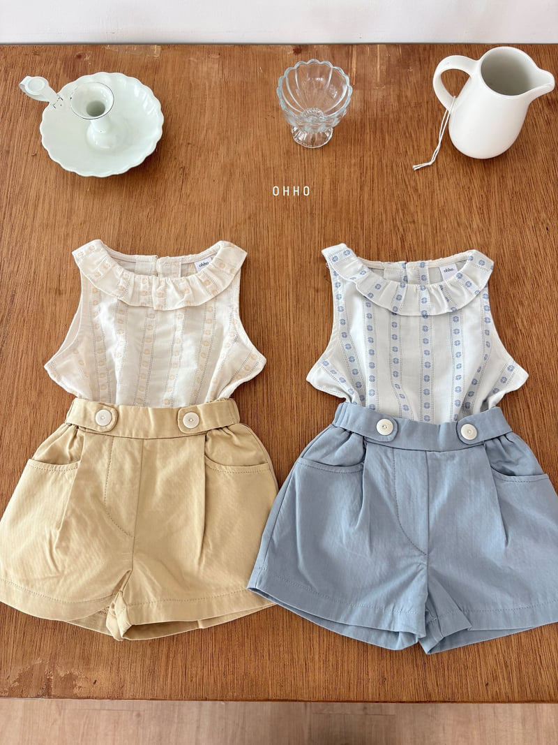 Ohho - Korean Children Fashion - #designkidswear - Ette Sleeveless Top - 4