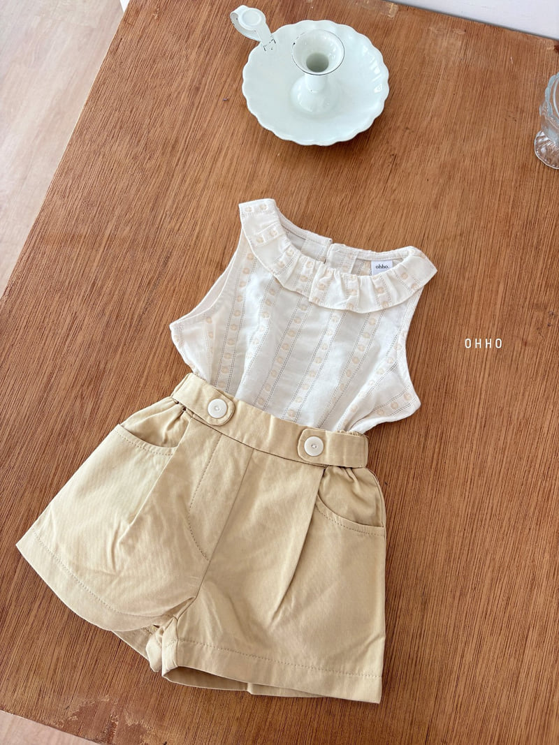 Ohho - Korean Children Fashion - #kidsshorts - Ette Sleeveless Top - 6